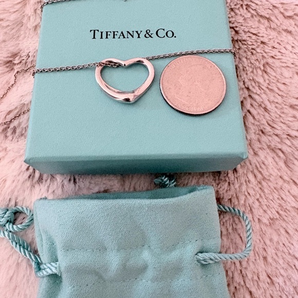 Tiffany & Co. Peretti Large Open Heart Silver Necklace - LNC - Picture 7 of 12
